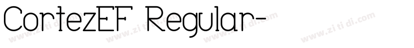 CortezEF Regular字体转换